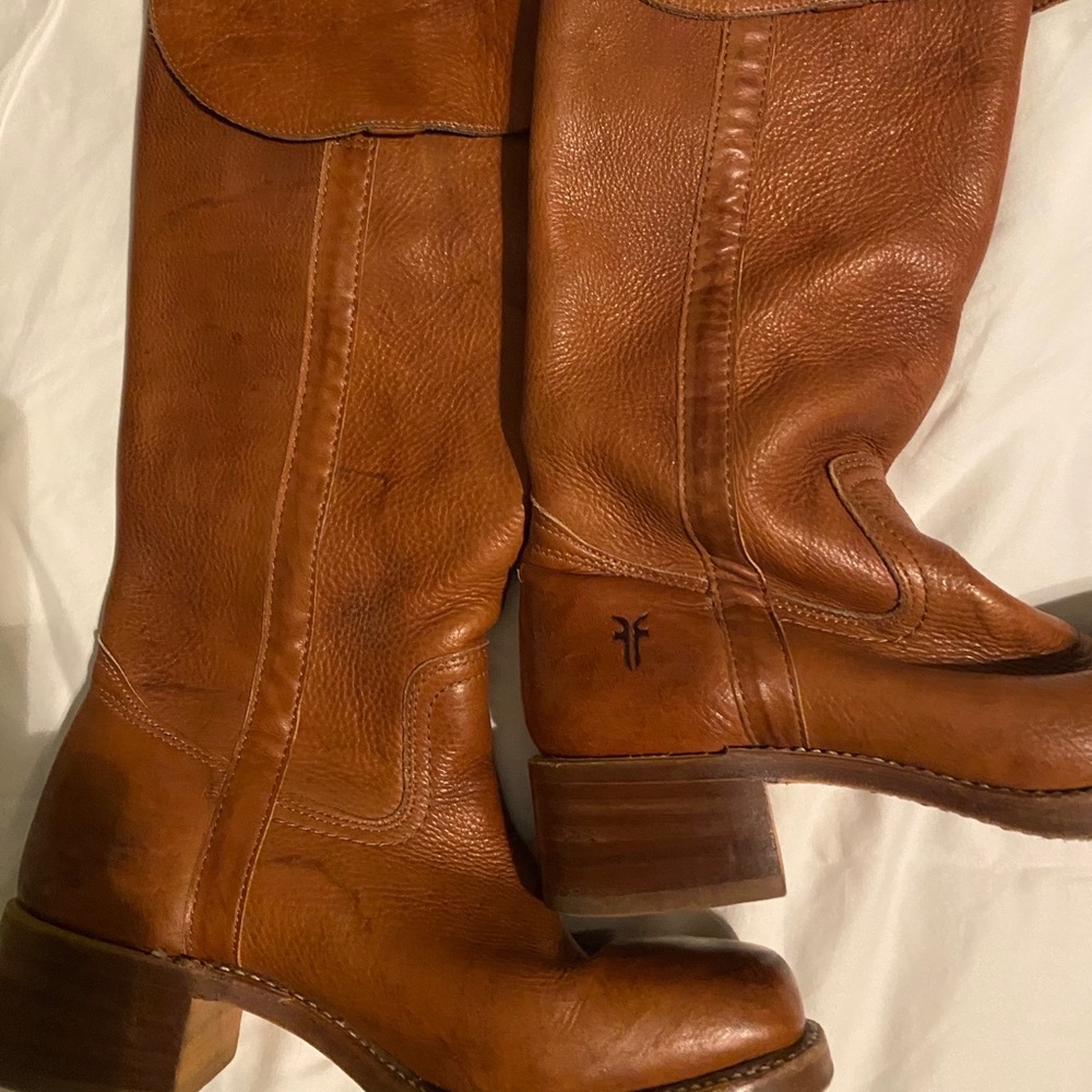 Brown Frye boots size 9M.